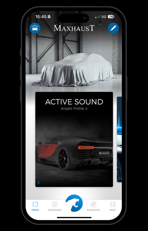 Maxhaust App Screenshot